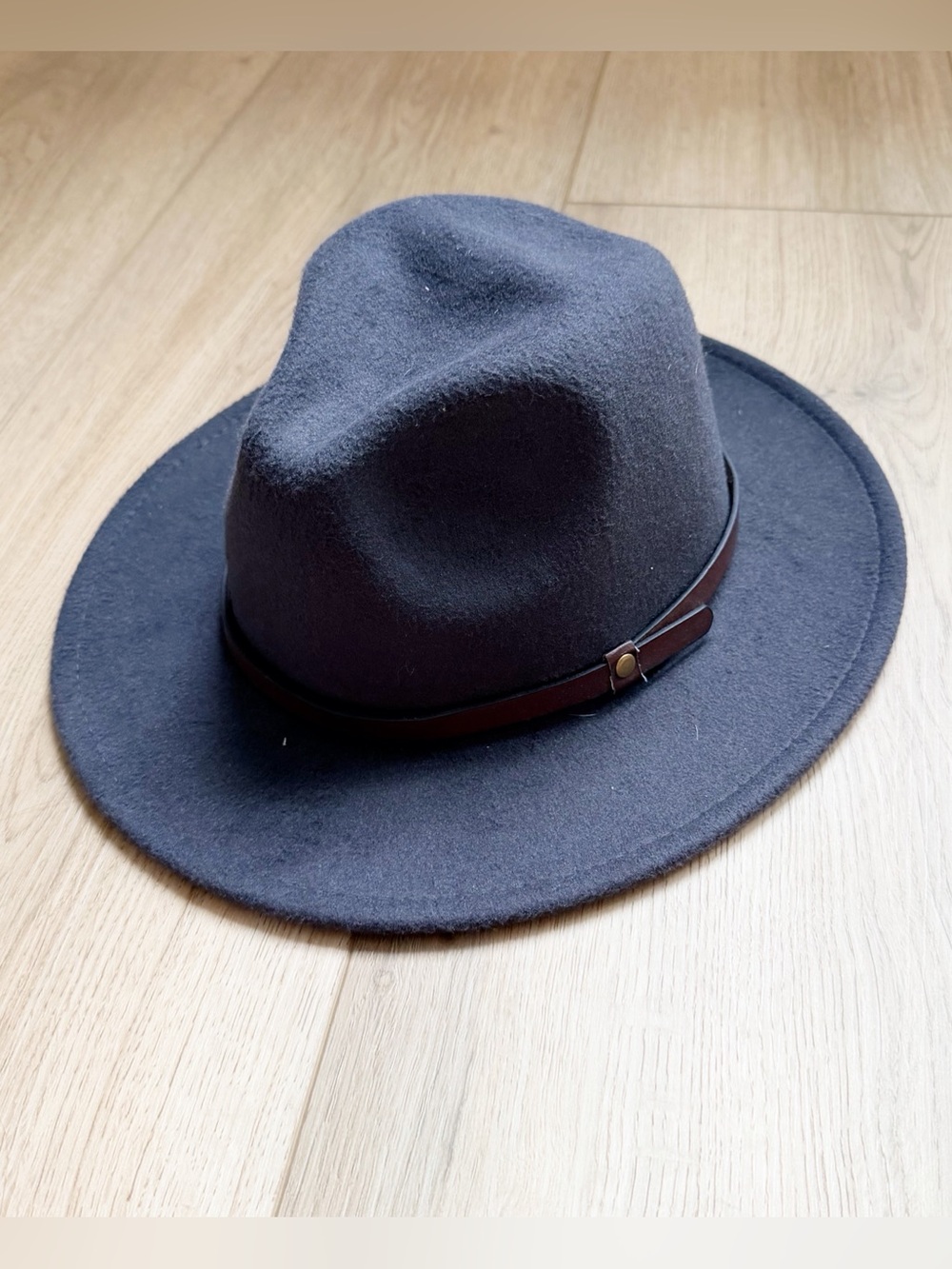 Gray Wool Fedora Hat